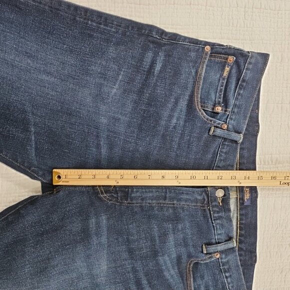 Ralph Lauren Polo Hampton Jeans Big Men's 42Bx30 Straight Leg Dark Wash Stretch - Picture 9 of 16